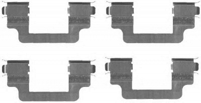 HELLA PAGID 8dz355203311 -  Комплектующие, колодки дискового тормоза